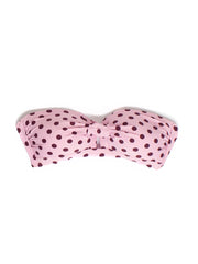 Kate Spade Lia Dot Moulded Bandeau in Winter Pink, view 1, click to see full size