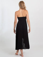 Koy Resort Miami Convertible Bandeau Dress In Black, view 2, click to see full size