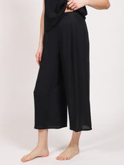 Koy Resort Miami Crop Pants In Black, view 1, click to see full size