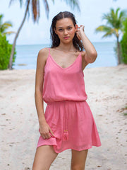 Koy Resort Miami Mini Dress in Peony, view 1, click to see full size