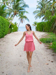 Koy Resort Miami Mini Dress in Peony, view 3, click to see full size