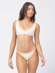 L*Space Vacay Bottom Classic in Cream/Tangerine, view 3, click to see full size