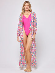 L*Space Anna Cover Up In Sundazed Floral, view 3, click to see full size