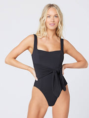L*Space Balboa One Piece Classic In Black, view 1, click to see full size