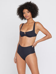 L*Space Portia High Waist Bottom Black, view 4, click to see full size