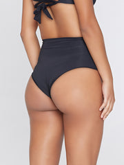L*Space Portia High Waist Bottom Black, view 2, click to see full size