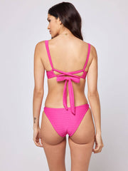 L*Space Chain Link Camacho Classic Bottom In Bougainvillea, view 2, click to see full size