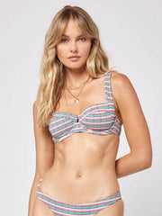 L*Space Pique Stripe Camellia Top In Vista Dreams, view 1, click to see full size