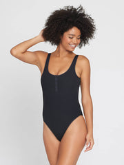 L*Space Float On One Piece Classic in Black, view 1, click to see full size