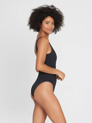 L*Space Float On One Piece Classic in Black, view 3, click to see full size