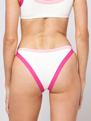 L*Space Vacay Bottom Classic In Cream/Bougainvillea, view 2, click to see full size