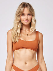 L*Space Lizzie Top In Amber, view 1, click to see full size