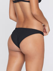 L*Space Eco Chic REPREVE® Sol Bottom Classic In Black, view 2, click to see full size