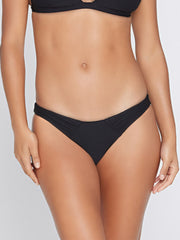 L*Space Eco Chic REPREVE® Sol Bottom Classic In Black, view 1, click to see full size
