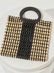 L*Space Rocky Bag In Black/Natural, view 1, click to see full size