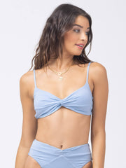 L*Space Shimmer Ringo Top in Sky Blue, view 1, click to see full size