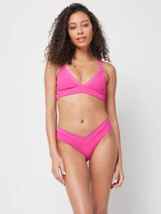 L*Space Ribbed Vera Top In Bougainvillea, view 4, click to see full size