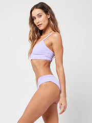L*Space Ribbed Vera Top In Wisteria, view 3, click to see full size