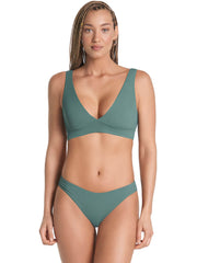 Maaji Allure Triangle Top in Eucalyptus Green, view 5, click to see full size