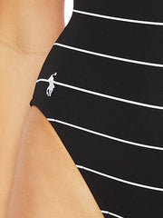 Polo Ralph Lauren Panama Stripe Low Racer Mio Black, view 3, click to see full size