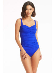Sea Level Essentials Multifit Singlet in Cobalt, view 1, click to see full size