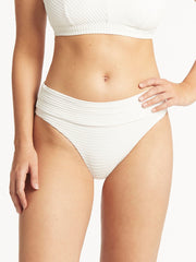 Sea Level Spinnaker Roll Band Bottom in White, view 1, click to see full size