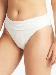Sea Level Spinnaker Roll Band Bottom in White, view 3, click to see full size