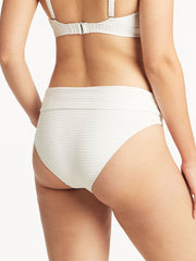 Sea Level Spinnaker Roll Band Bottom in White, view 2, click to see full size