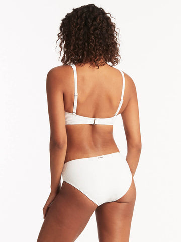 Sea Level Spinnaker Cross Front Multifit Top in White