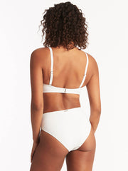 Sea Level Spinnaker Moulded Underwire Bra in White, view 2, click to see full size