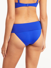 Sea Level Essentials Roll Band Bottom in Cobalt, view 2, click to see full size