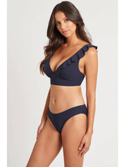 Sea Level Essentials Frill Bra Top In Nightsky, view 3, click to see full size