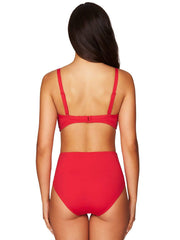Sea Level Essentials Underwire Bra In Red, view 2, click to see full size
