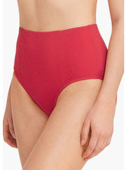 Sea Level Messina High Waist Bottom In Red, view 4, click to see full size