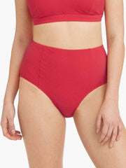 Sea Level Messina High Waist Bottom In Red, view 1, click to see full size