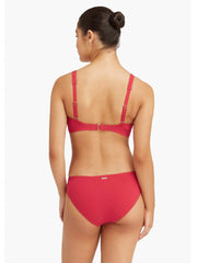 Sea Level Messina Square Neck Bra In Red, view 2, click to see full size