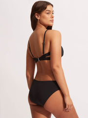 Seafolly Seafolly Collective Hybrid Bralette in Black, view 2, click to see full size