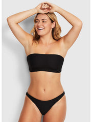Seafolly Essentials Tube Top Black, view 1, click to see full size