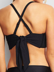 Seafolly DD Twist Front Bra Black, view 4, click to see full size