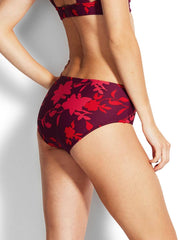 Seafolly Florence Wide Side Retro Boysenberry, view 2, click to see full size