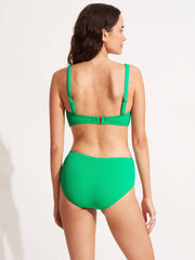 Seafolly Sea Dive DD Bandeau Bra In Jade, view 2, click to see full size