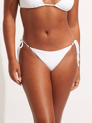 Seafolly Sea Dive Rio Bottom in White, view 1, click to see full size
