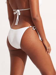 Seafolly Sea Dive Rio Bottom in White, view 2, click to see full size