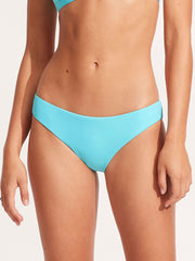 Seafolly Seafolly Collective Hipster Pant in Aquamarine, view 1, click to see full size