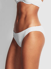 Seafolly Capri Sea Hipster White, view 3, click to see full size