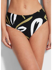 Seafolly Laguna Wide Side Retro in Black, view 1, click to see full size
