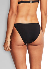 Seafolly Active Hipster Tie Side In Black, view 2, click to see full size