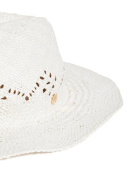 Seafolly Sails Panama Hat in White, view 3, click to see full size
