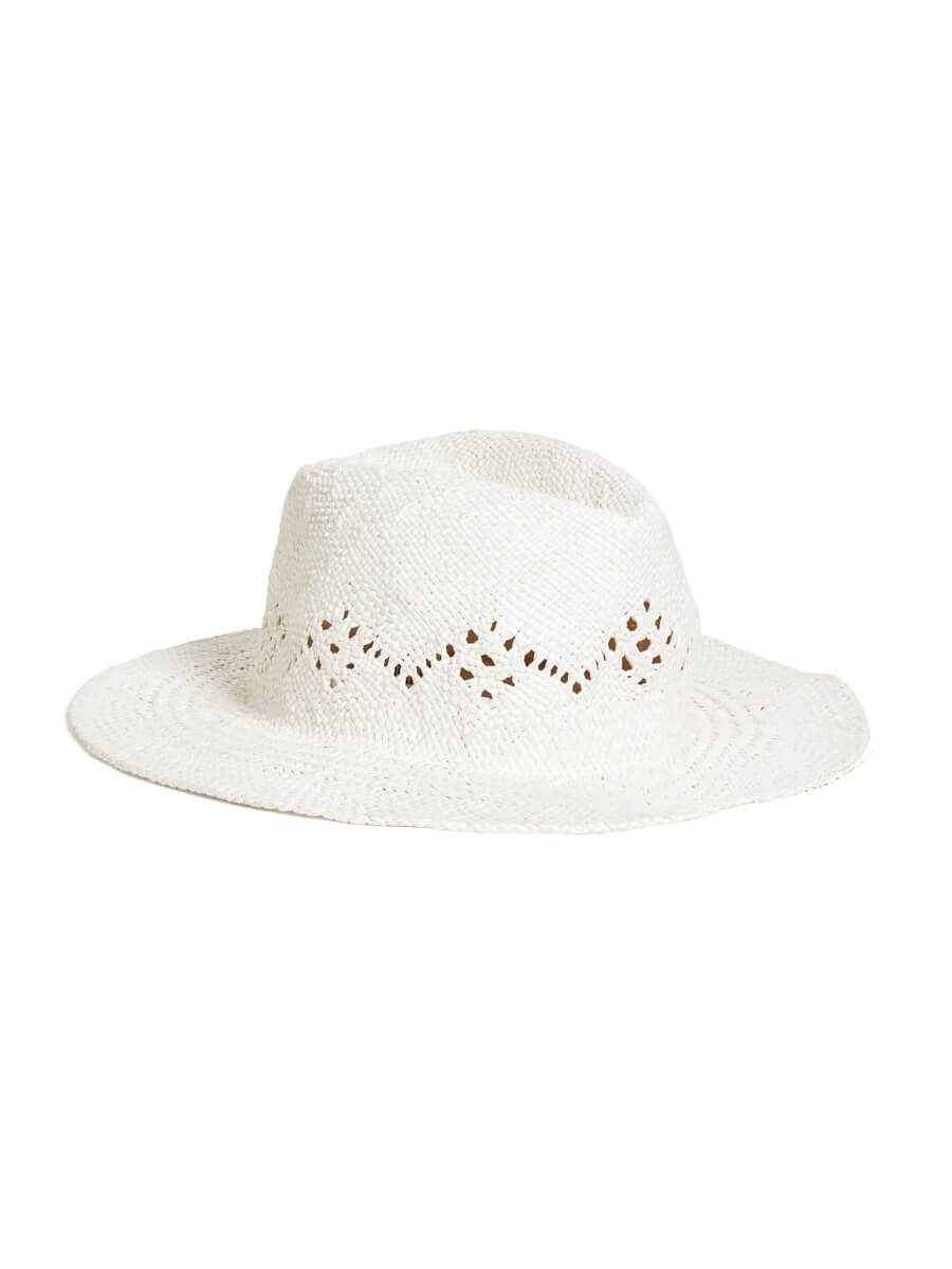 Seafolly Sails Panama Hat in White