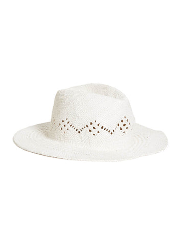 Seafolly Sails Panama Hat in White